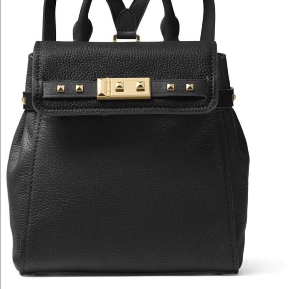 Michael Kors Studded Small Leather Backpack Purse - Picture 2 of 5